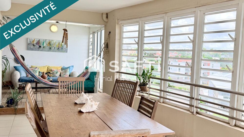 Vente Appartement T4 DERNIER ÉTAGE – TERRASSE 56 M² – VUE MER Schoelcher