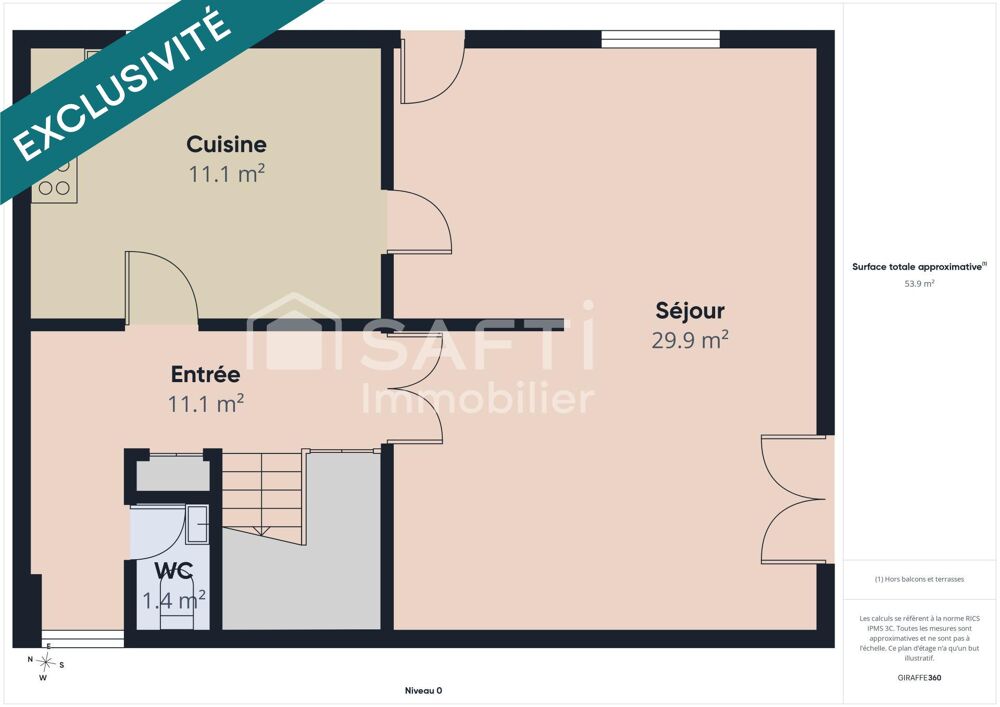 Vente Maison PESSAC – Maison familiale de 95 m² avec garage, terrasse et stationnements Pessac