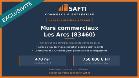 M&ucirc;rs 470m&sup2; : Flux garanti + Droit &agrave; b&acirc;tir R+2 750000 83460 Les arcs