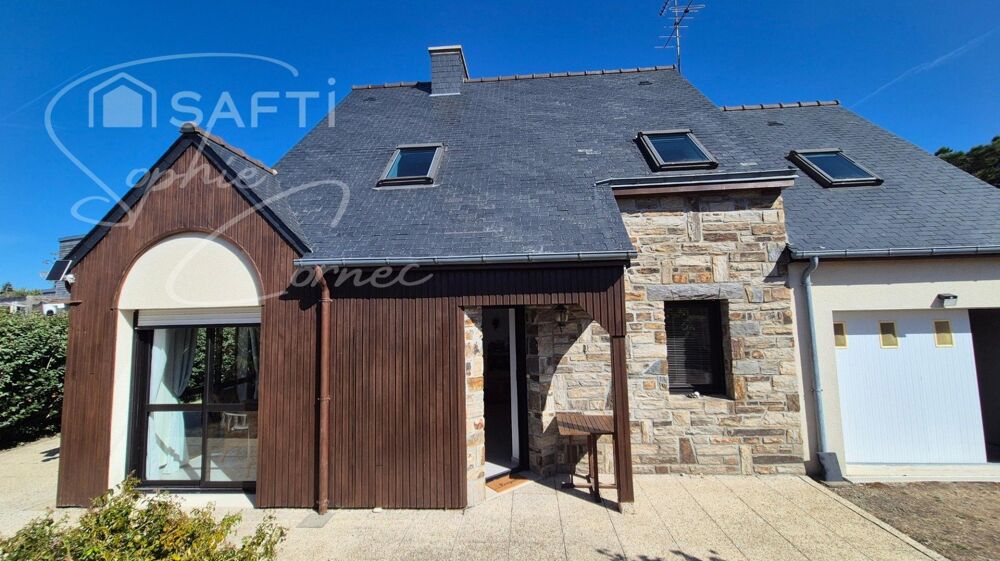 Vente Maison 4 chambres - vie de plain-pied - piscine couverte Fouesnant