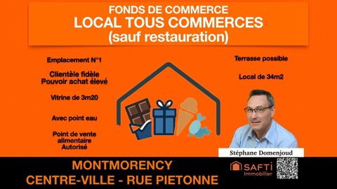 EMPLACEMENT N°1  OPPORTUNITÉ UNIQUE EN CUR DE VILLE ! 69900 95160 Montmorency