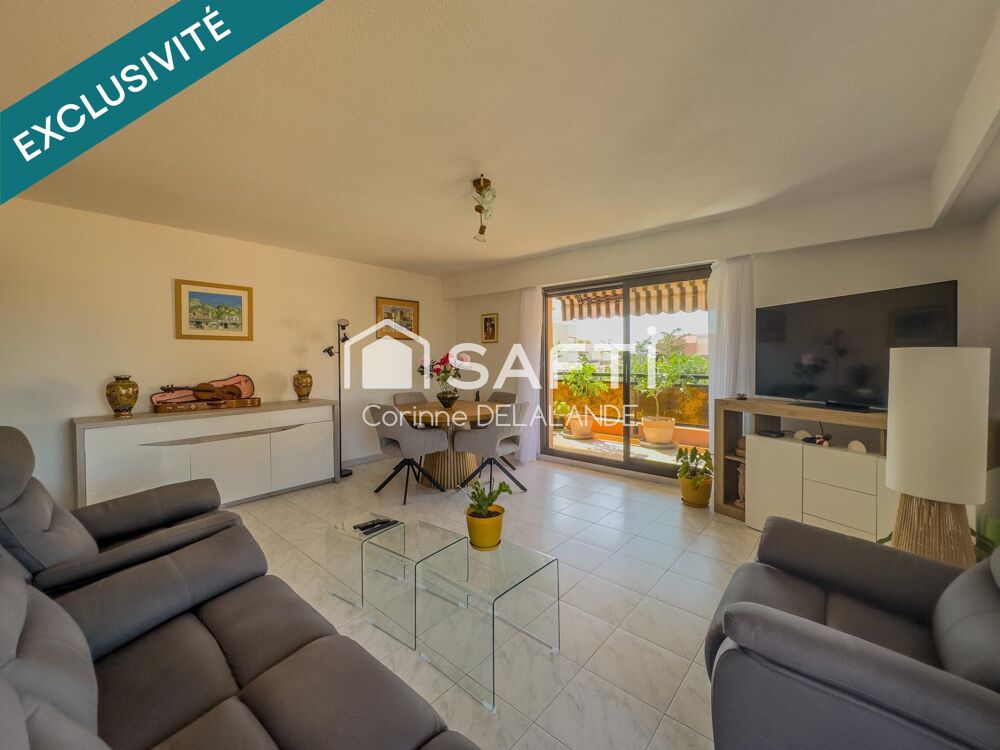Vente Appartement Grand 3 pièces d'angle au calme proche mer Cagnes-sur-mer
