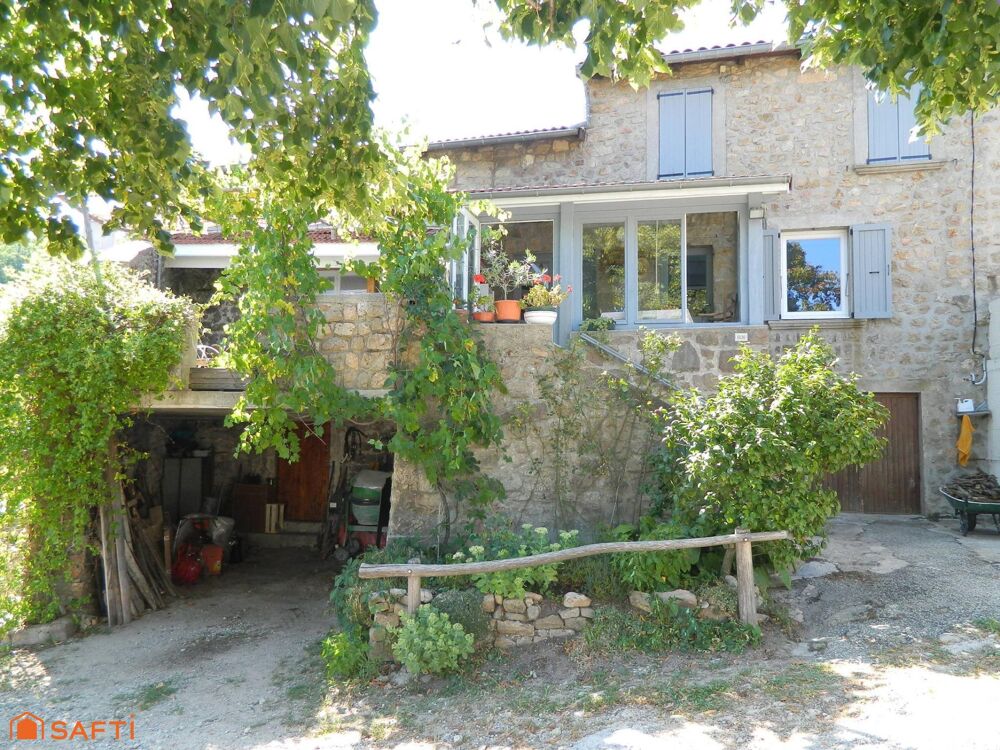 Vente Maison Maison en pierres avec dépendance et grand terrain dans hameau très calme Desaignes