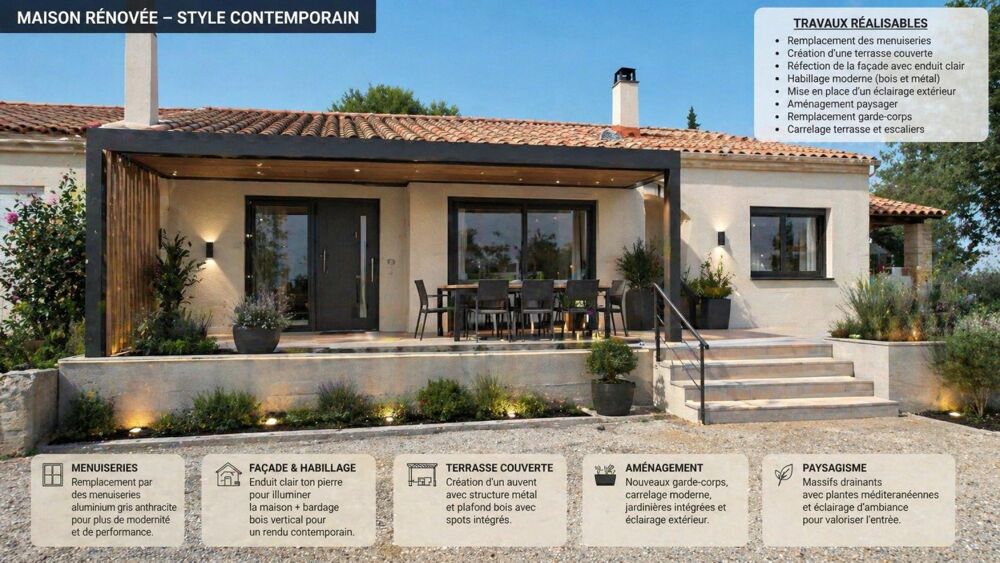 MAISON DE PLAIN PIED ENTOUREE DE VIGNE