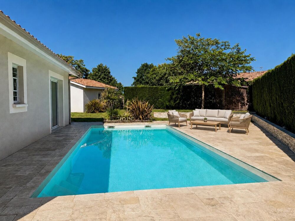 Plain-pied familial avec piscine