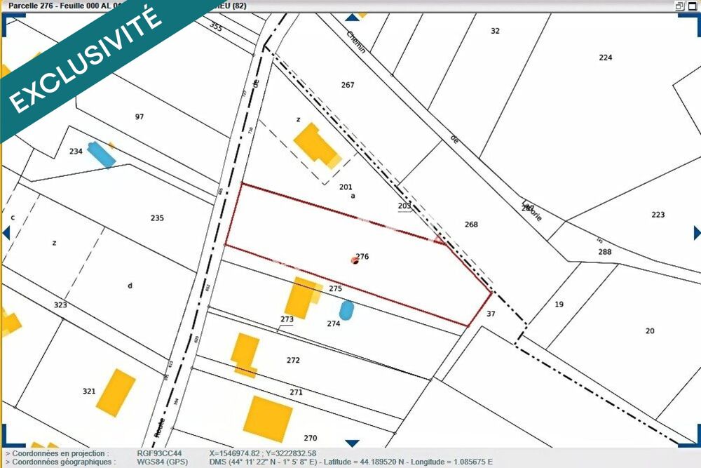 Vente Terrain Votre projet au calme dans un écrin de verdure ! Montesquieu