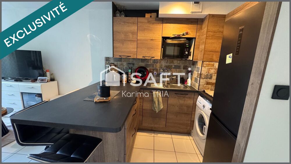 Appartement duplex 2 pièces avec terrasse, balcon, piscine et parking