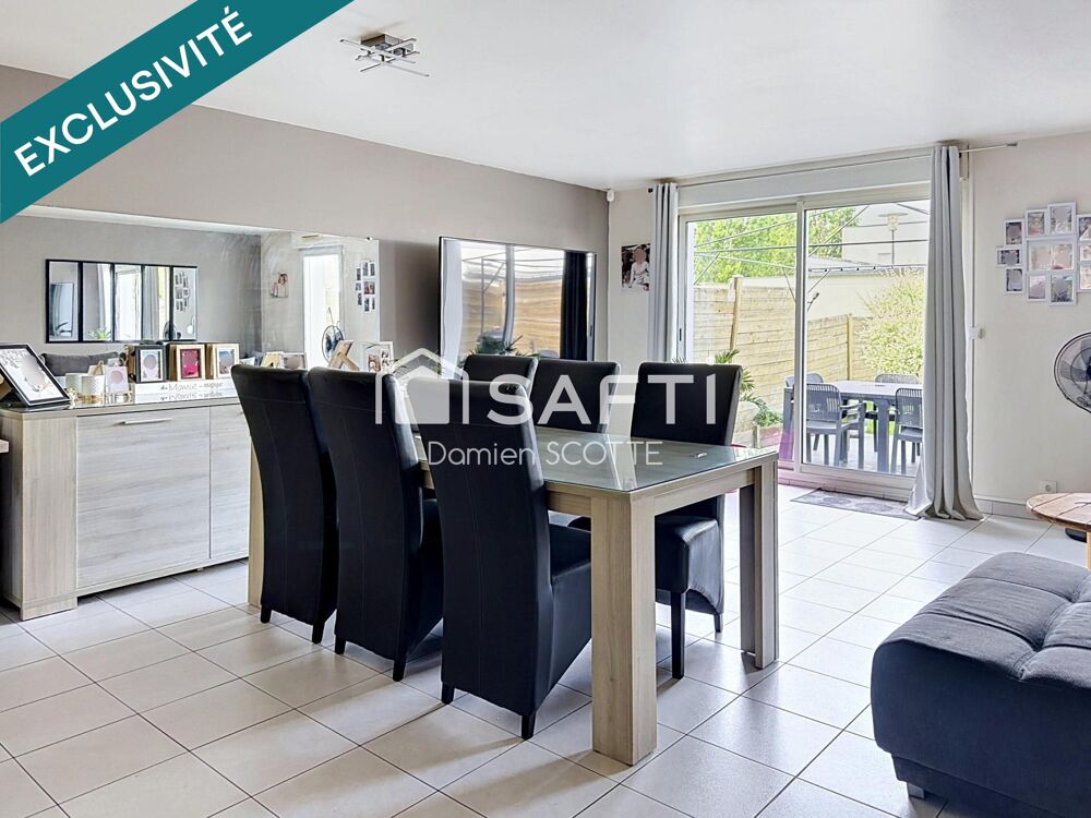 Maison 104 m², 4 chambres, garage et parking