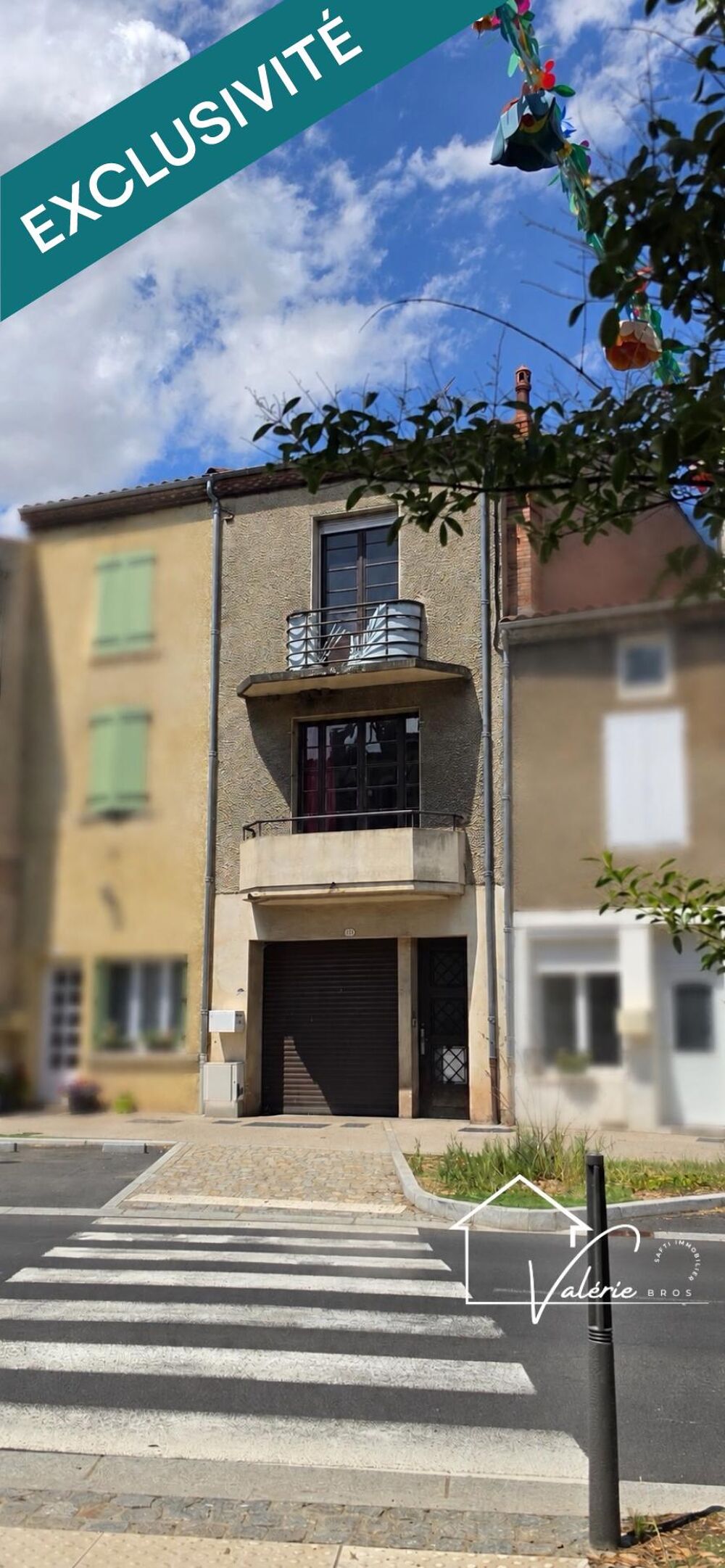 Vente Maison Centre de Saint-Germain-Lembron – Maison de bourg avec garage et patio, fort potentiel de rénovation Saint-germain-lembron