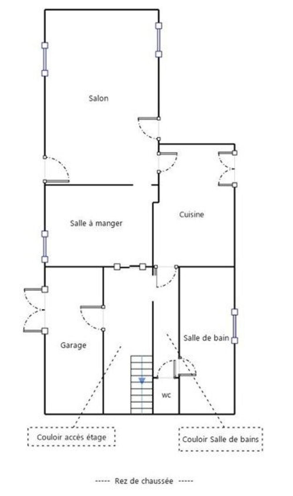 Vente Maison Maison de 115m², 3 chambre. Parcelle de 781 m² arborée. La bastide-du-salat