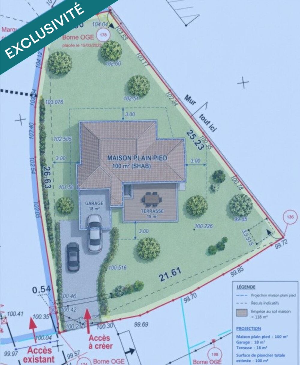 Vente Terrain Voiron - Terrain constructible de 376m² Voiron
