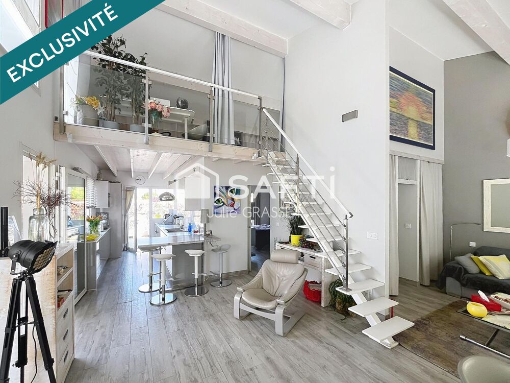 MAISON STYLE LOFT AVEC GRAND GARAGE ET EXTERIEURS