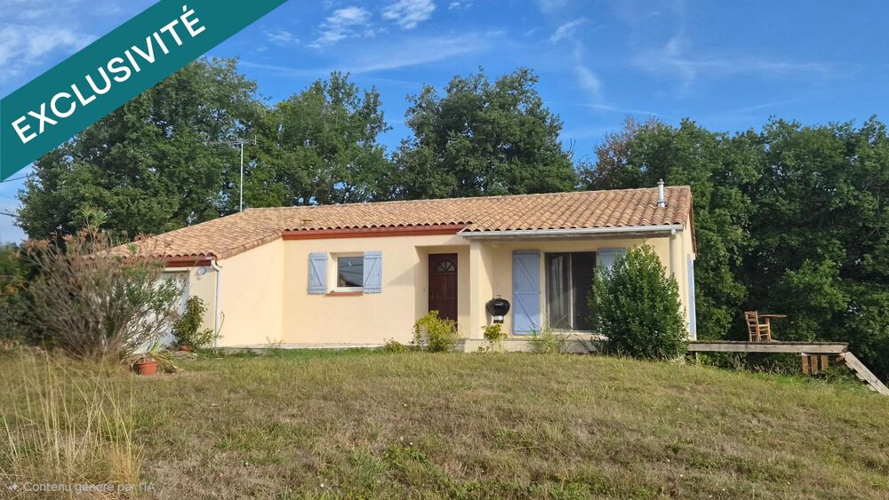 Maison 96 m2 - 3 chambres - Terrasse - garage - 1938 m2 de terrain