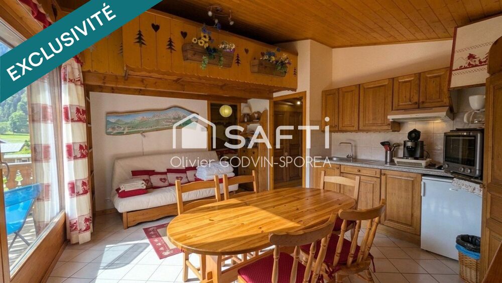 Vente Appartement Deux pièces chaleureux avec mezzanines et parking couvert au pied du téléphérique de Nyon à Morzine Morzine