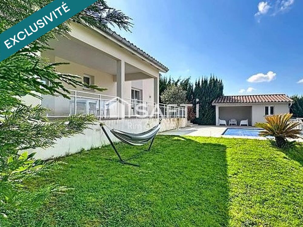 Maison contemporaine de plain-pied avec piscine  Environnement privilégié à Moras-en-Valloire (Drôme)!!