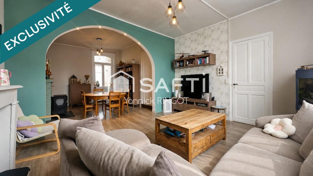 Maison familiale avec jardin centre 3 chambres