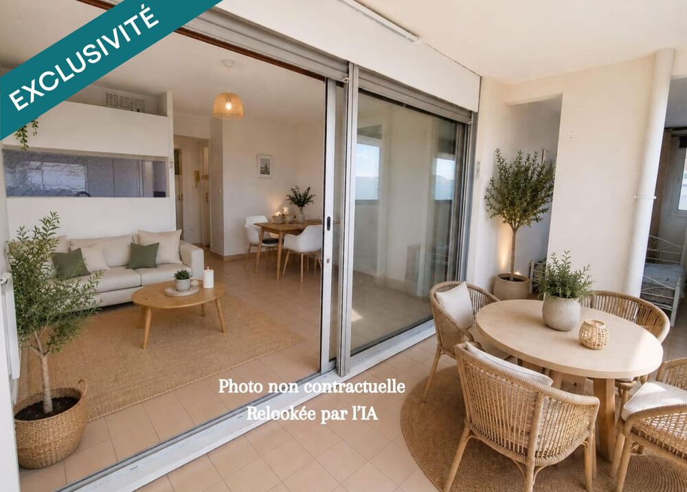 Vente Appartement 38 m² de lumière en bord de mer - Studio + vaste loggia, rare à Canet Sud Canet-en-roussillon