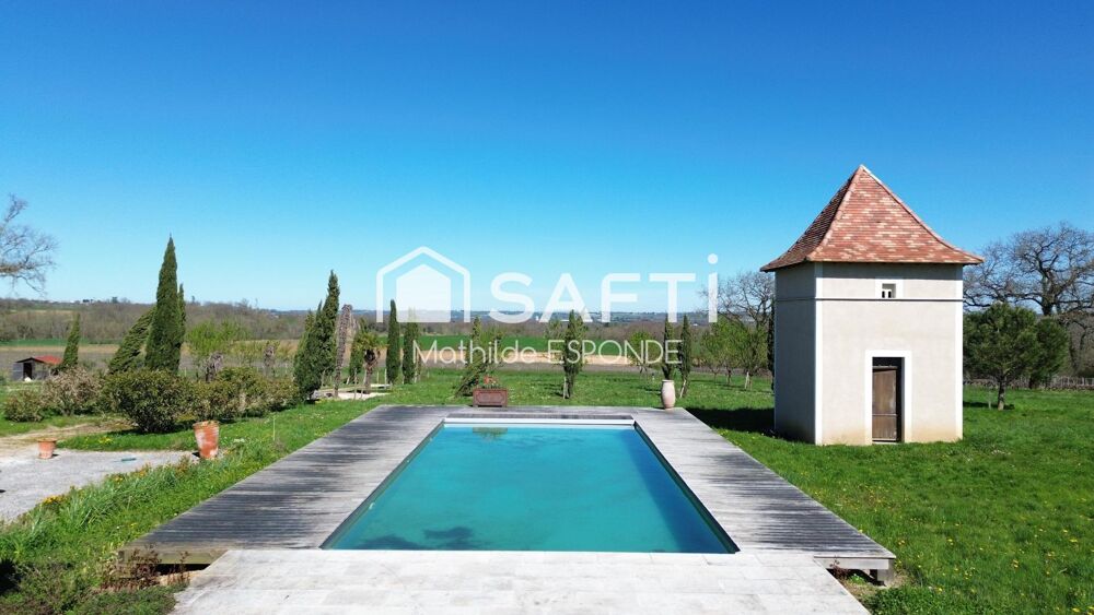 Vente Maison Domaine d'Exception de 29 Hectares aux Portes de Condom avec maison rénovée, piscine, vignoble Condom