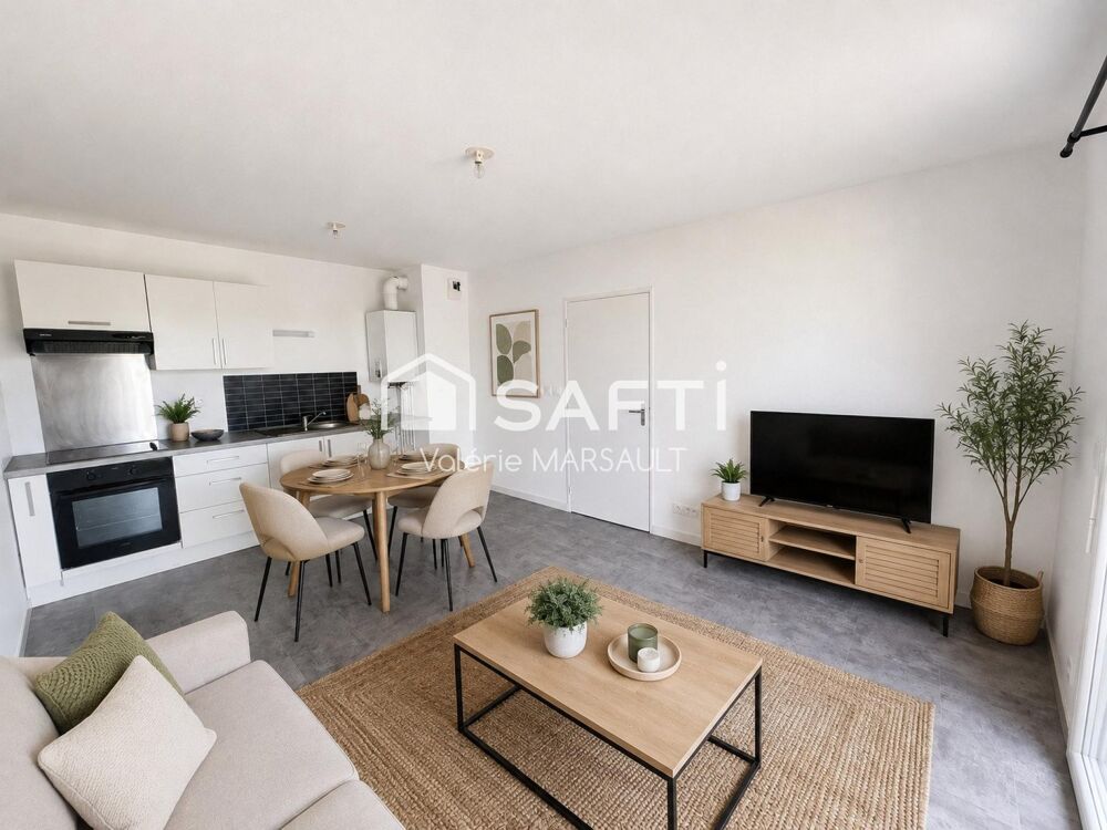 T2 récent avec balcon, parking et vue jardin