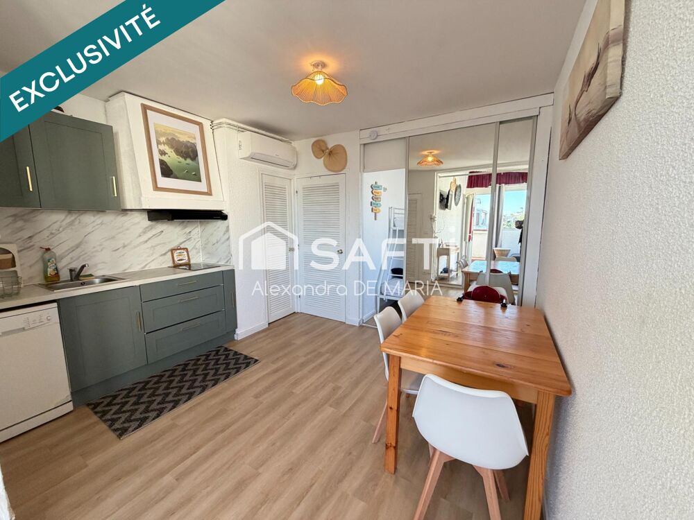 Vente Appartement T2 rénové et climatisé à 100 m de la mer Le barcares