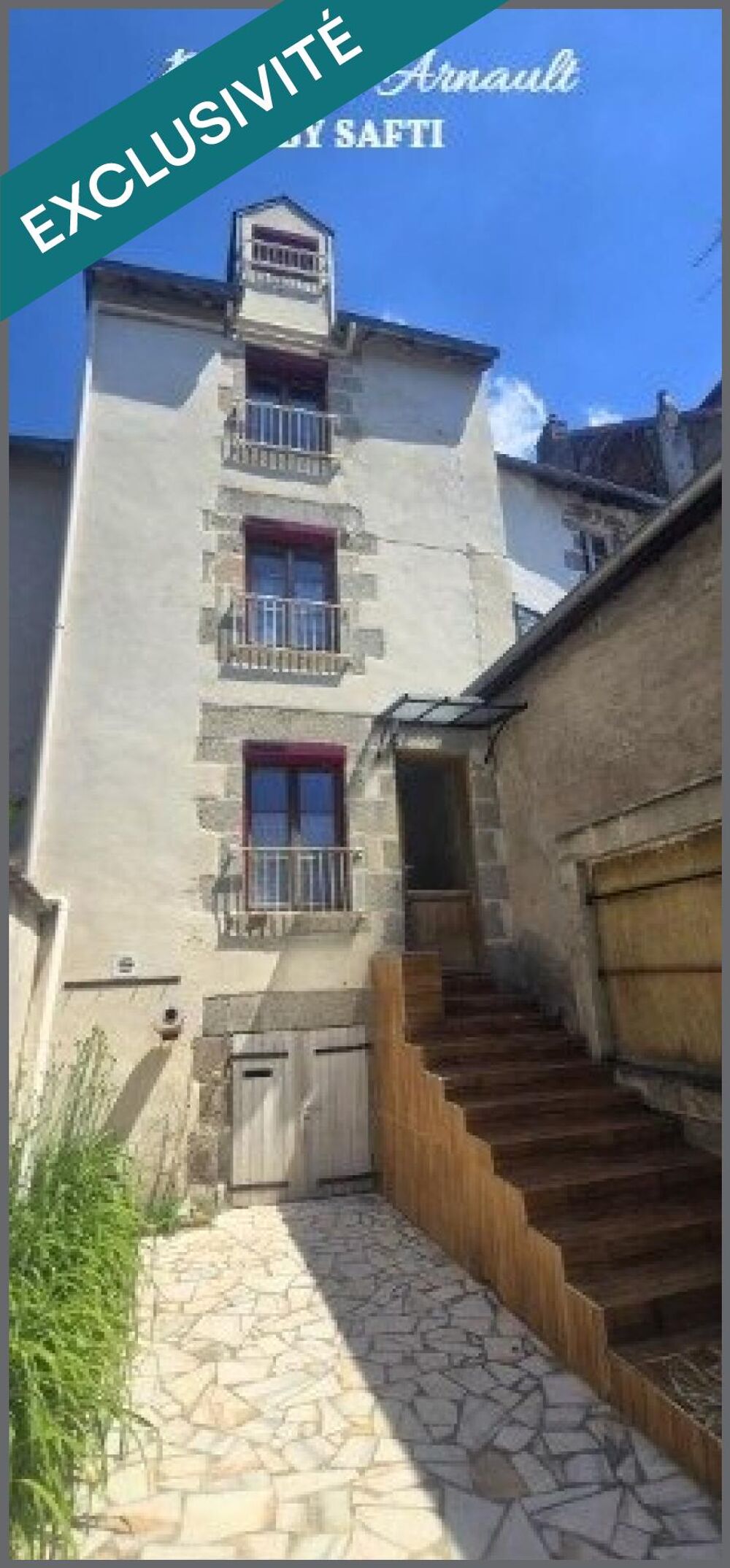Vente Maison MAISON DE VILLE PLEIN CENTRE 3 Chambres cave, cour La souterraine