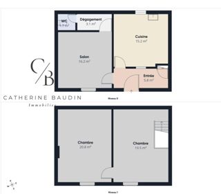  Maison � vendre 3 pi�ces 82 m�