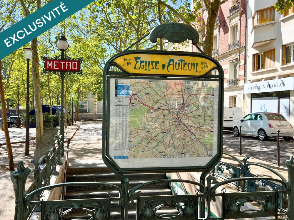 Vente Appartement Auteuil Nord – avenue de Versailles, sur cour au calme Paris 16