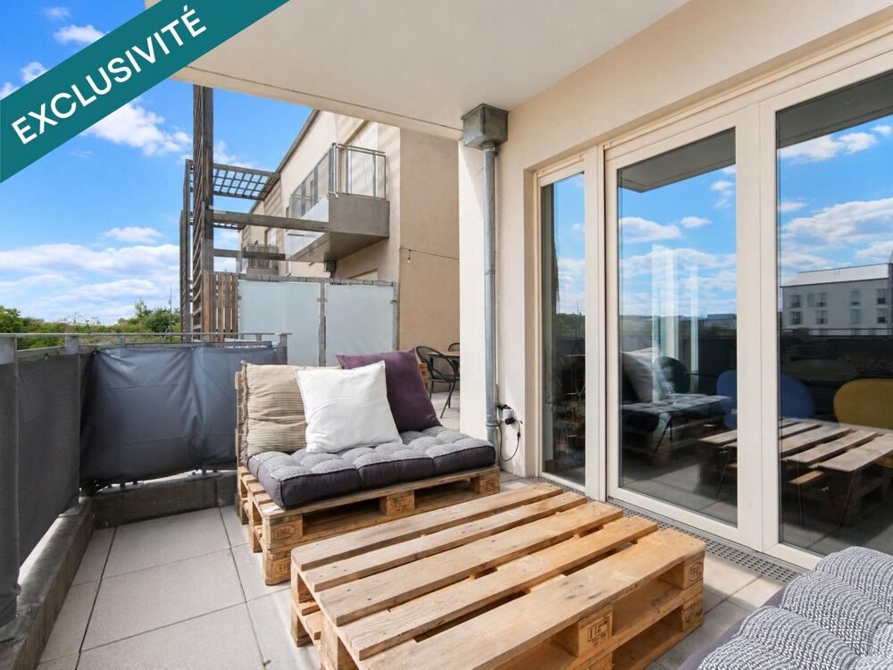 Dijon, T3, 65m² avec grande terrasse et parking