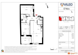  Appartement � vendre 3 pi�ces 63 m�