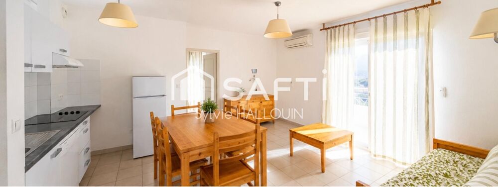 Appartement T3 bord de mer 46m², terrasse, parking