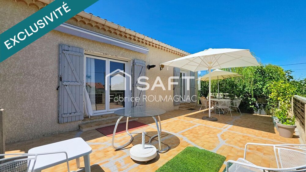 Vente Maison Villa de 104 m² de plain-pied, quatre faces avec trois chambres garage et dépendance Nissan-lez-enserune