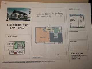  Appartement  vendre 2 pices 41 m