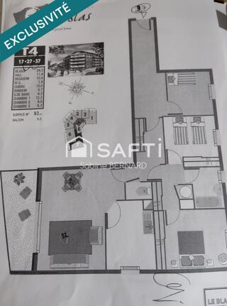  Appartement à vendre 4 pièces 93 m²