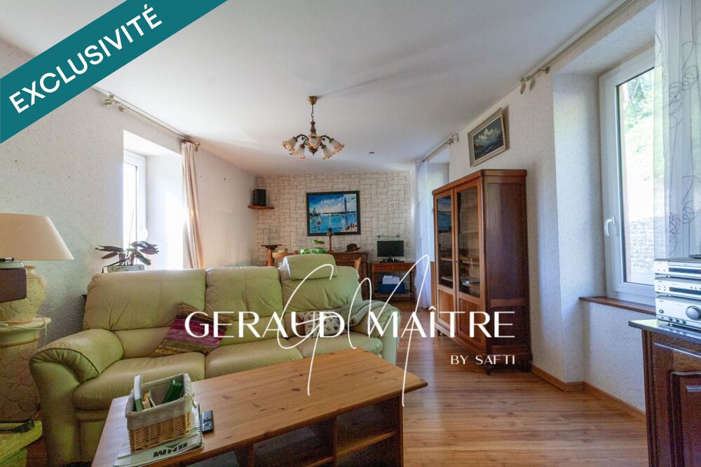 Maison de village 5 ch avec jardin et garage, vue sur la rivière.