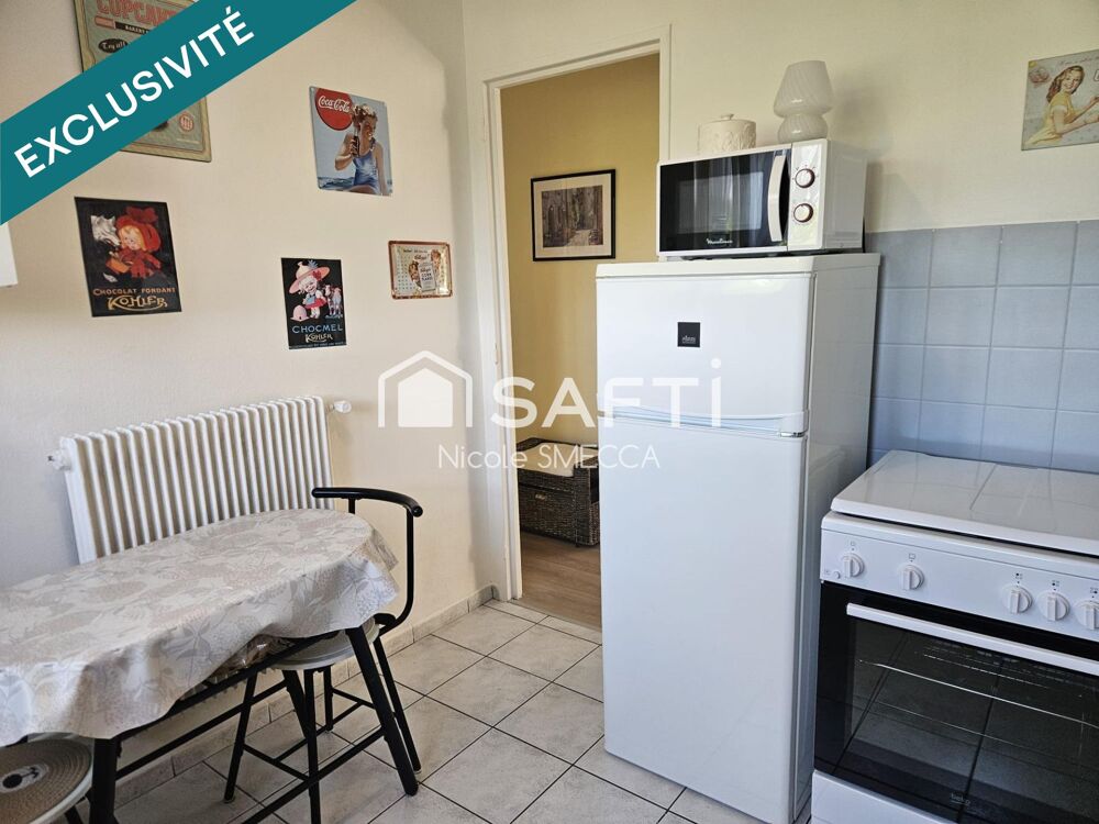 Appartement 2 chambres,jardin,2 caves