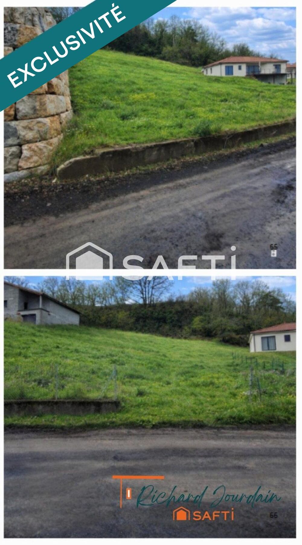 Vente Terrain Terrain constructible viabilisé - Magnifique terrain constructible de 1 864 m² à Espaly-Saint-Marcel Espaly-saint-marcel