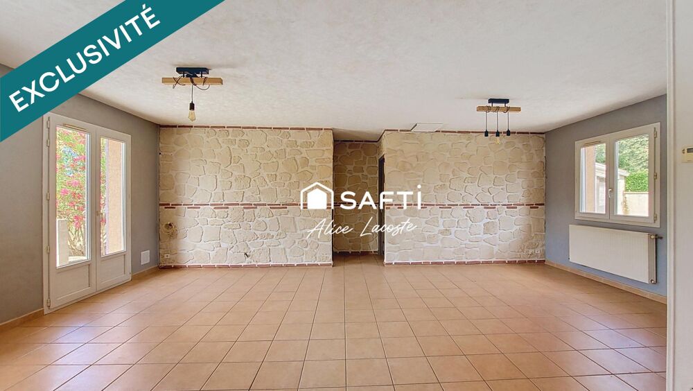 Plain-pied avec 4 chambres et grand terrain