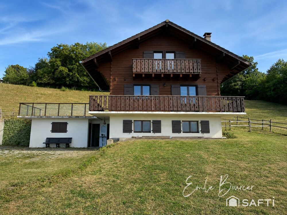 Chalet familial avec vue lac, entre lac et montagne