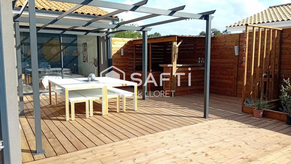 Maison contemporaine 4 chs, piscine, grand terrain