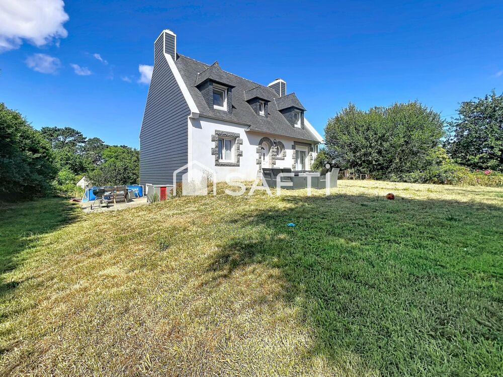 Vente Maison Maison néo-bretonne 4 chambres sur sous-sol complet, vaste terrain en campagne Plouvien