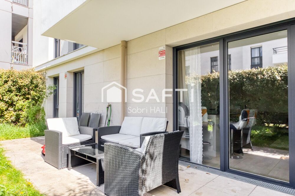 Vente Appartement Appartement 3 pièces de 64m², immeuble récent de standing avec jardin et terrasse de 52m², exposé Sud-Ouest Colombes