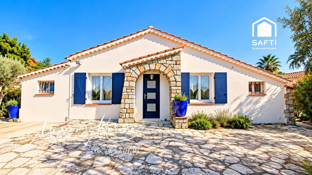 Saint-Aygulf  Villa rénovée 100 m², vue mer, studio indépendant, plages à pied