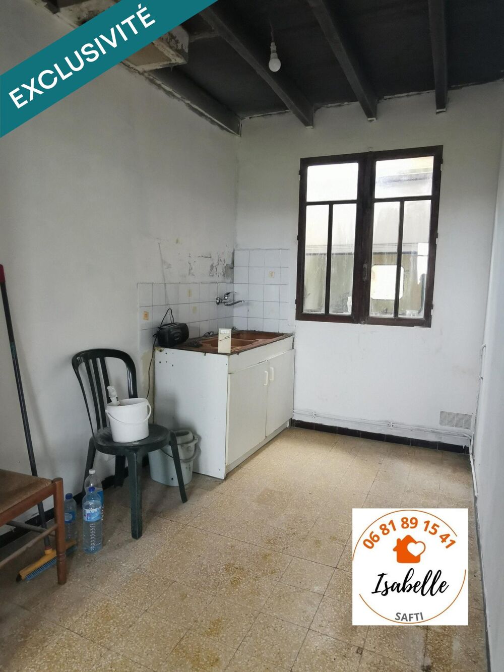 Maison de 75 m² de plain-pied individuelle, 2 chambres, vue sur les Pyrénées, avec très beau terrain 5146 m².
