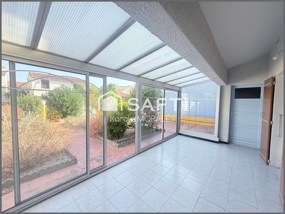 ST ESTEVE (66), MAISON 2 FACES, T4 AVEC GARAGE, JARDIN, QUARTIER CALME