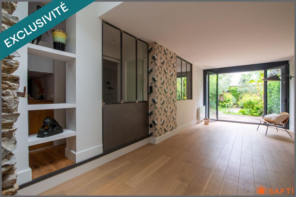 Maison rénovée avec jardin intimiste 3/4 pièces de 80 m2 100m2 au sol
