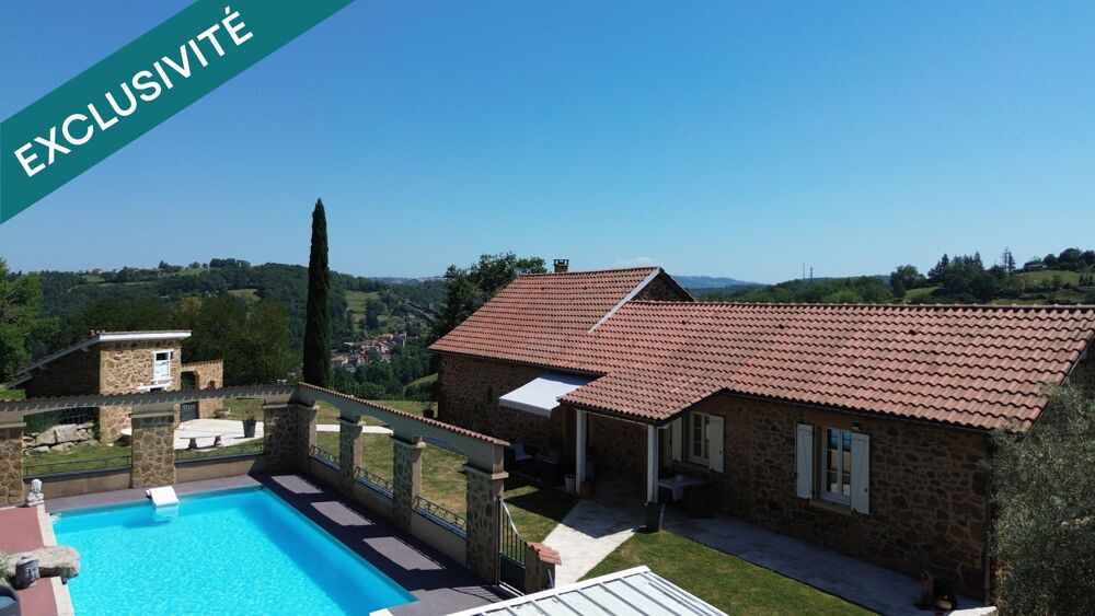 Vente Maison Idéalement située au calme sans vis-à-vis avec une vue exceptionnelle à 30 minutes de l'aéroport de Rodez . Valzergues