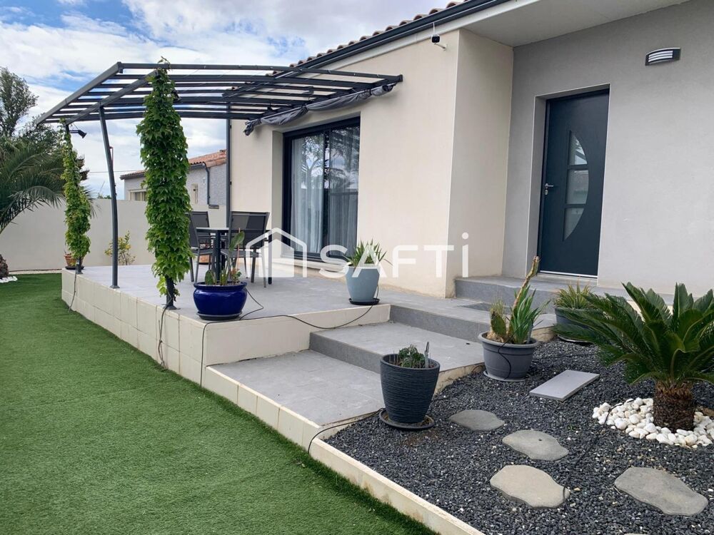 Vente Maison Villa plain-pied récente, 107m2, garage, jardin au calme Canet