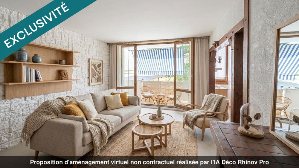 Appartement avec grand séjour 3 chambres et balcon