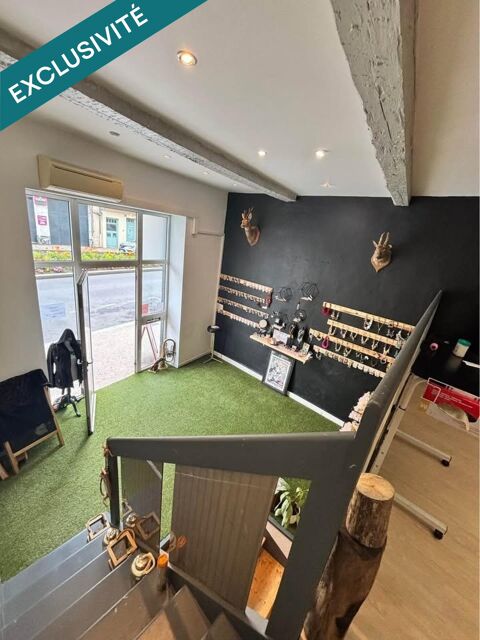   Local commercial 56m² avec vitrine, climatisé 