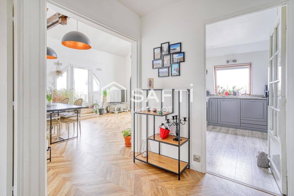 Appartement 3P en dernier étage avec grande terrasse
